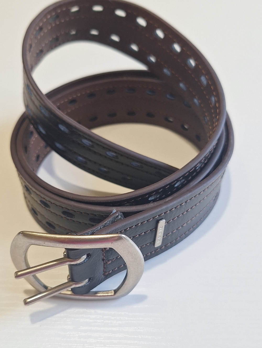 Relic Reversible Belt XL 48" Black Brown Faux Leather Fits 42 44 46 Waist Men’s